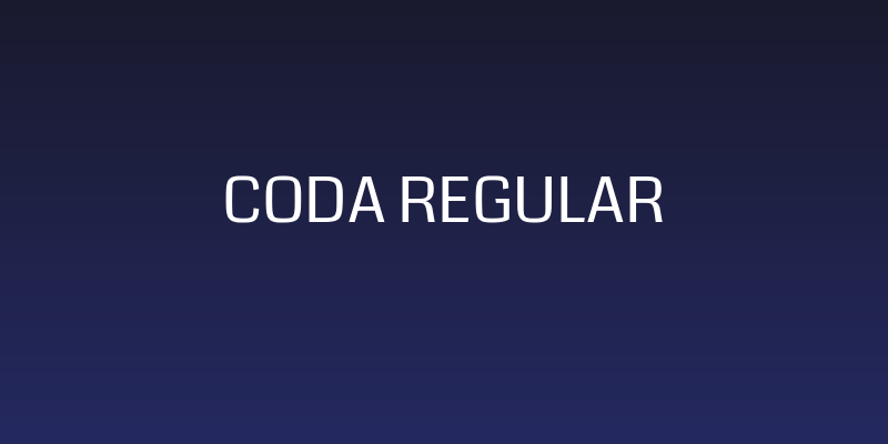 Coda Regular Social Header