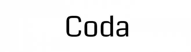 Coda  لخطوط تنزيل