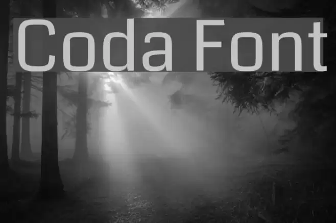 Coda Font examples
