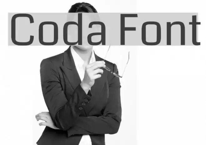 Coda Font examples
