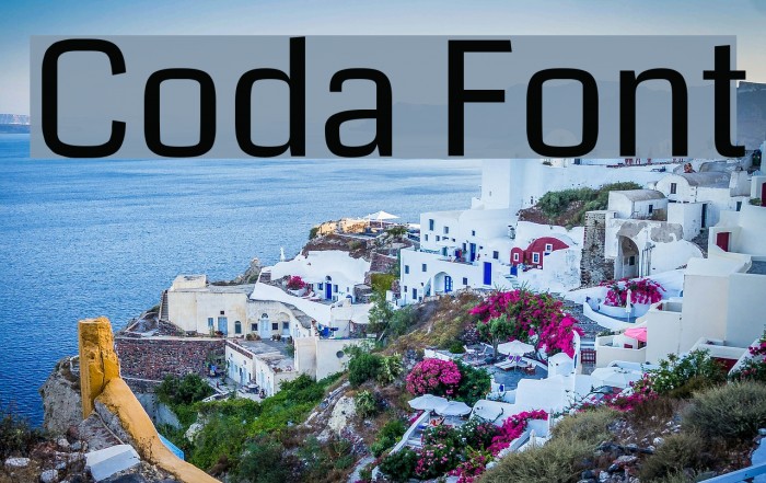 Coda Font examples