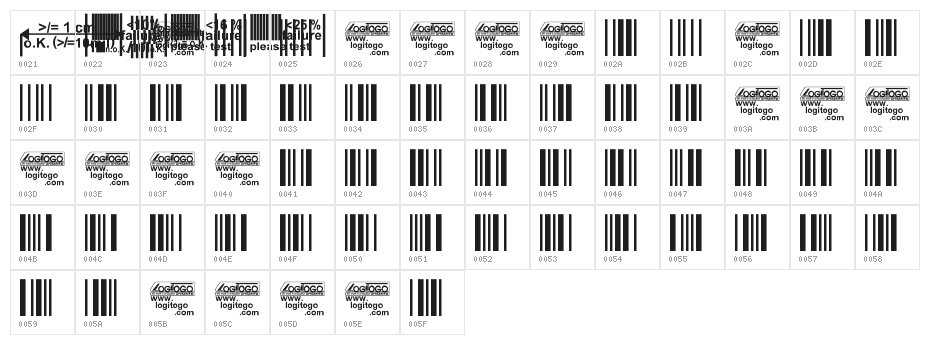 Code-39-Logitogo Character Map