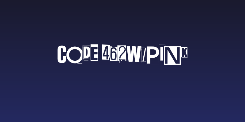 Code 462W/Pink Social Header