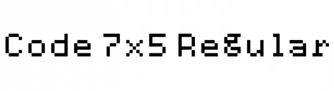 Code 7x5 Regular  Fuentes Gratis Descargar