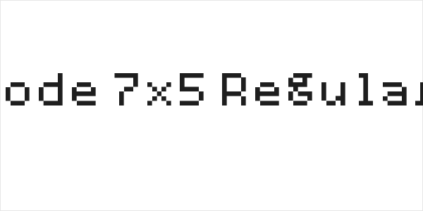 Code 7x5 Regular Logo