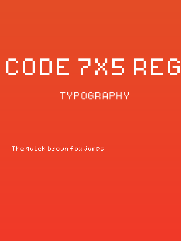 Code 7x5 Regular Poster