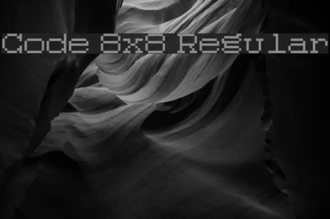 Code 8x8 Regular Font examples
