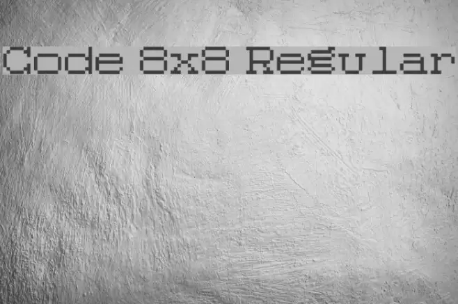 Code 8x8 Regular Font examples