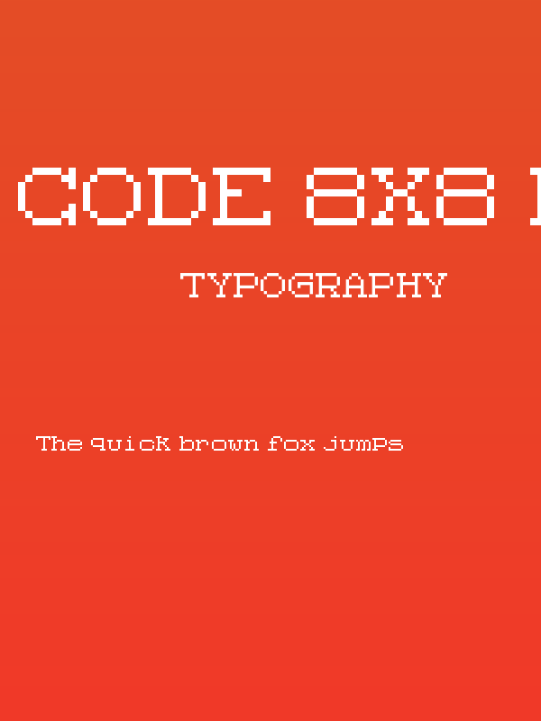 Code 8x8 Regular Poster