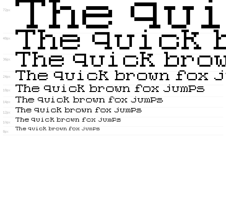 Code 8x8 Regular Waterfall