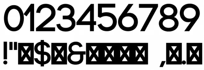 Code-Bold Font OTHER CHARS