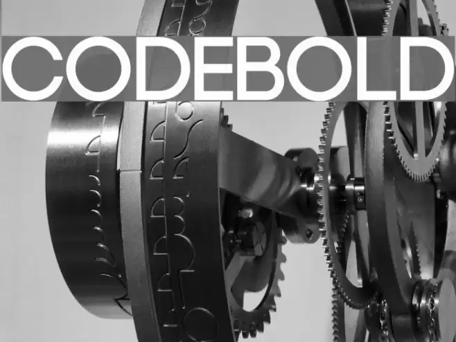 Code-Bold Font examples