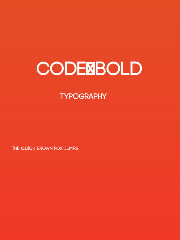 Code-Bold Poster
