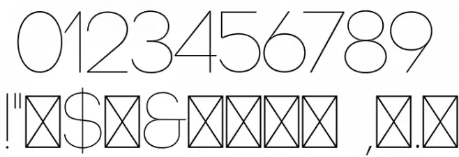 Code-Light Font OTHER CHARS