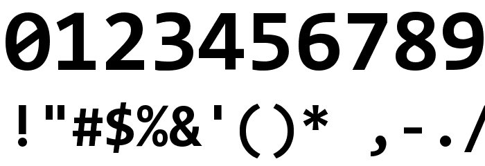 Code New Roman Bold Font OTHER CHARS