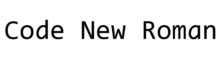 Code New Roman Font