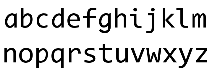 Code New Roman Font LOWERCASE