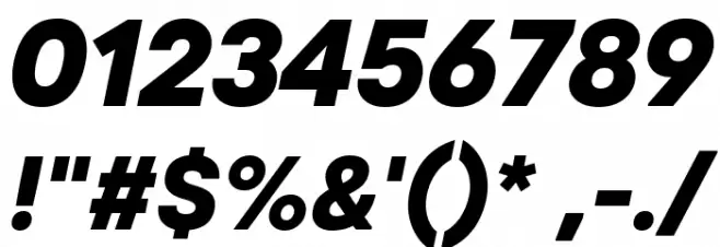 Code Next ExtraBold Italic Font OTHER CHARS