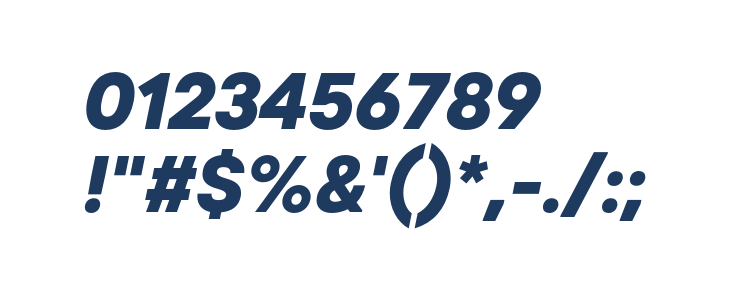 Code Next ExtraBold Italic Other Characters