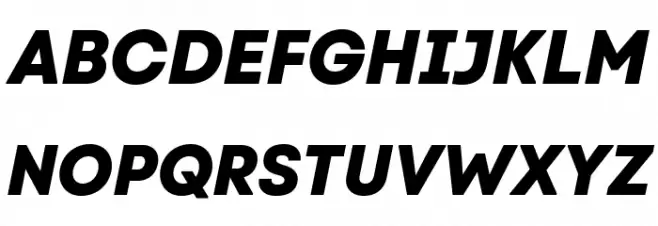 Code Next ExtraBold Italic Schriftart Groß