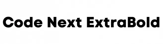Code Next ExtraBold  नि: शुल्क फ़ॉन्ट्स डाउनलोड