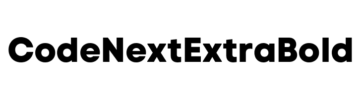 Code Next ExtraBold  免费字体下载