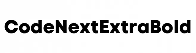 Code Next ExtraBold  تنزيل الخطوط