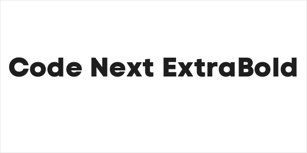 Code Next ExtraBold Logo