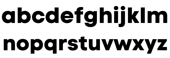 Code Next ExtraBold Font LOWERCASE