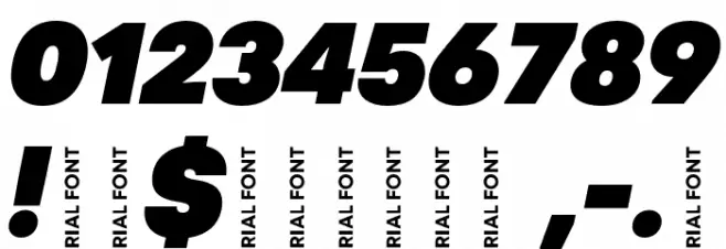 Code Next-Trial Black Italic Font OTHER CHARS