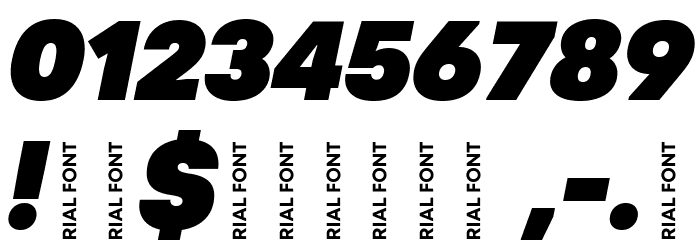 Code Next-Trial Black Italic Font OTHER CHARS