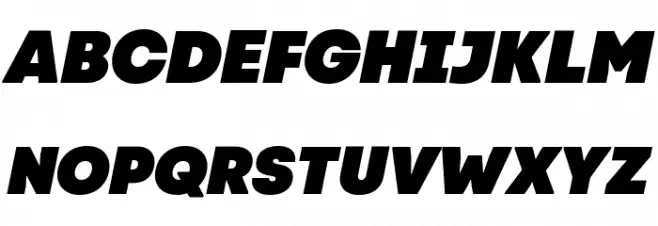 Code Next-Trial Black Italic Fonte MAIÚSCULAS