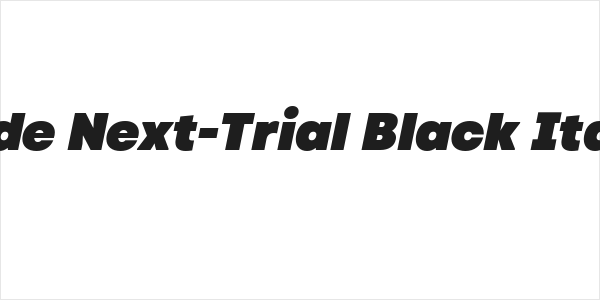 Code Next-Trial Black Italic Logo