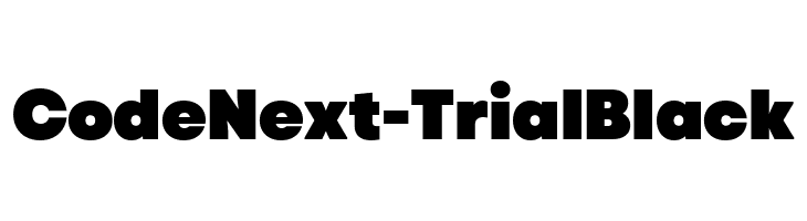 Code Next-Trial Black  フリーフォントのダウンロード