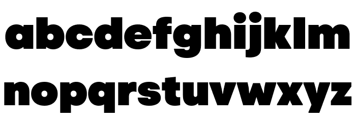 Code Next-Trial Black Font LOWERCASE