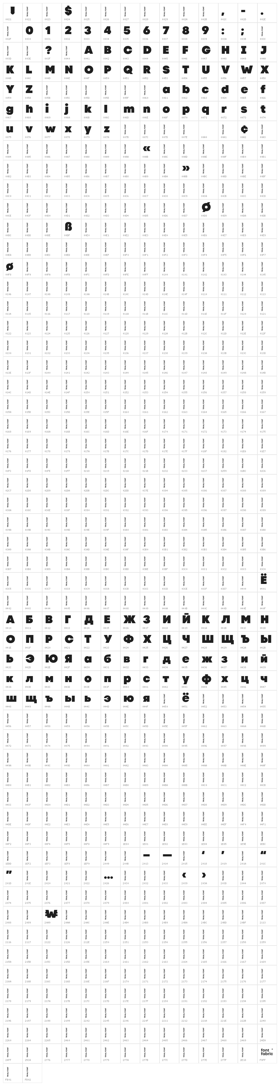 Code Next-Trial Black Character Map