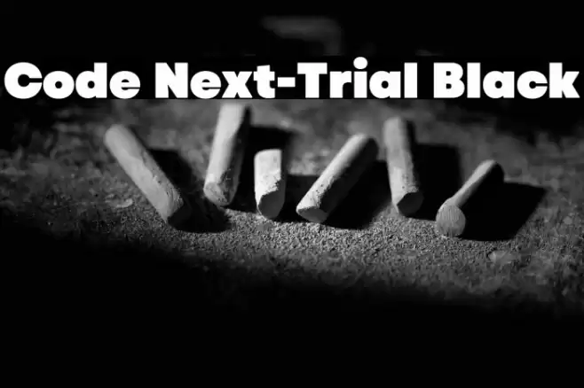 Code Next-Trial Black Font examples