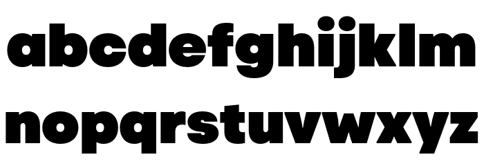 Code Next-Trial Black Font LOWERCASE