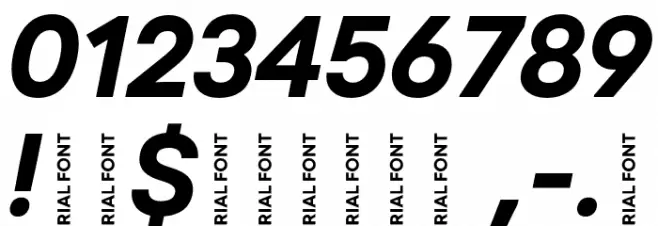 Code Next-Trial Bold Italic Font OTHER CHARS