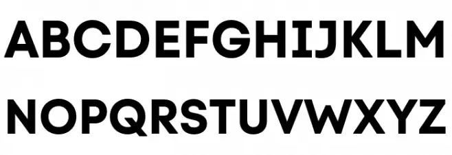 Code Next-Trial Bold Font Litere mari