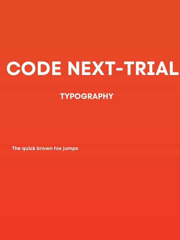 Code Next-Trial Bold Poster