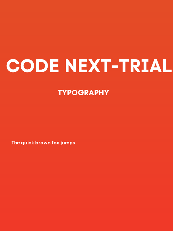 Code Next-Trial Bold Poster