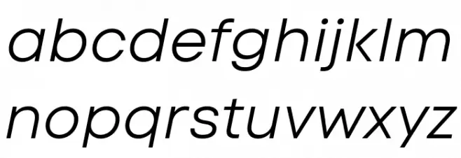 Code Next-Trial Book Italic Шрифта строчной