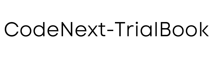 Code Next-Trial Book  Free Fonts Download