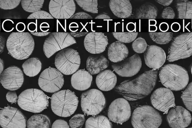 Code Next-Trial Book Font examples
