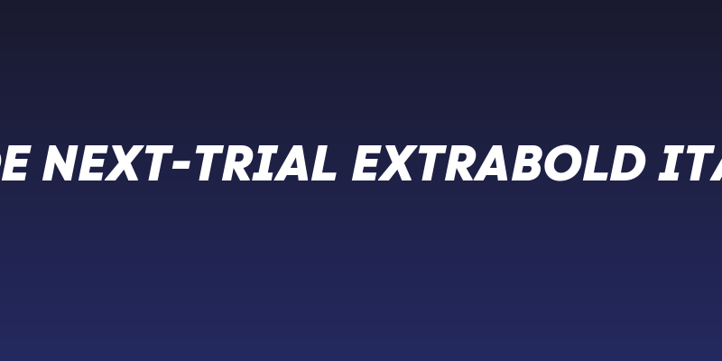 Code Next-Trial ExtraBold Italic Social Header
