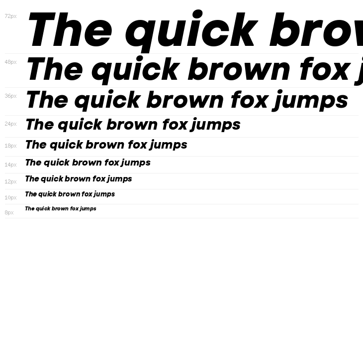 Code Next-Trial ExtraBold Italic Waterfall