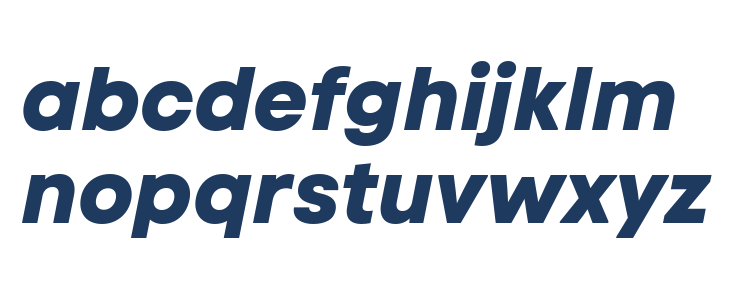 Code Next-Trial ExtraBold Italic Lowercase