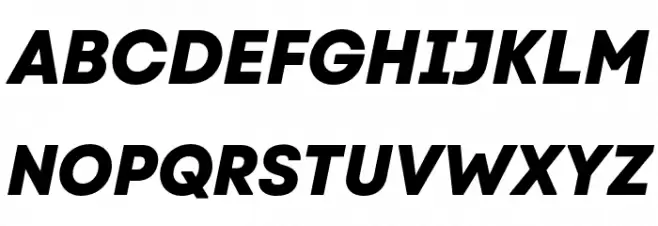 Code Next-Trial ExtraBold Italic Schriftart Groß
