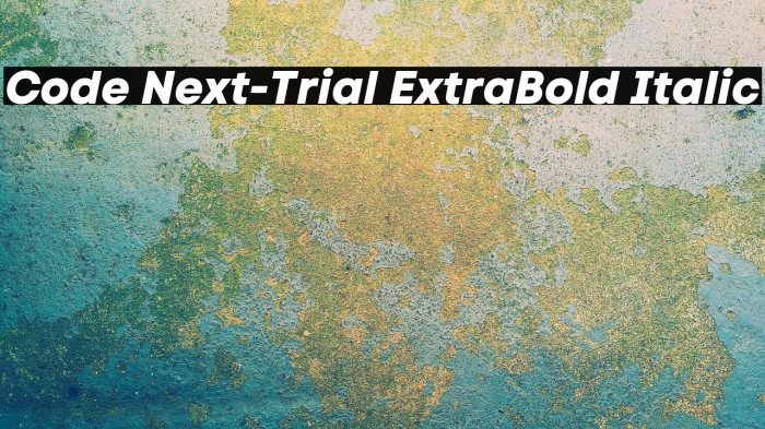 Code Next-Trial ExtraBold Italic Example 3
